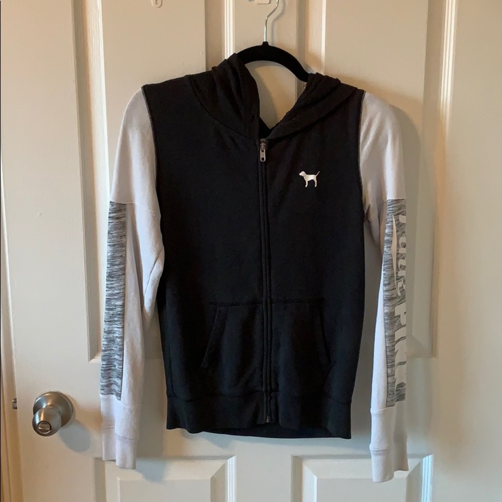 Pink zip up hoodie